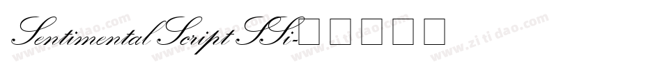 Sentimental Script SSi字体转换